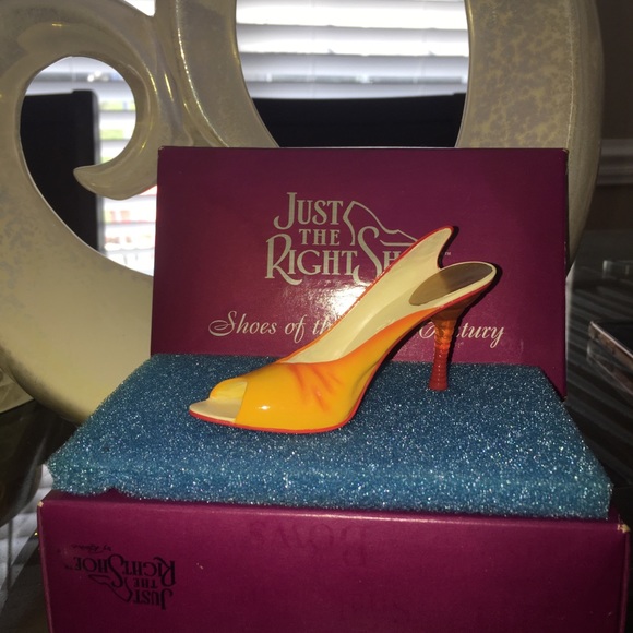 Just The Right Shoe NWOB! Step Into Summer Tequila Sunrise Item 25471 Excellent - Picture 2 of 8